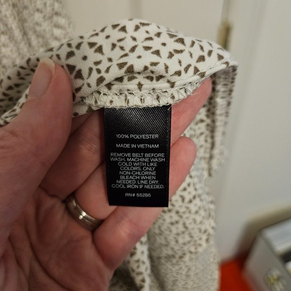 Express Button Down Patterned Shirt Dress Size SMALL - Picture 7 of 9